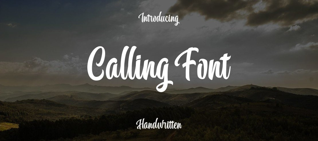 Calling Font