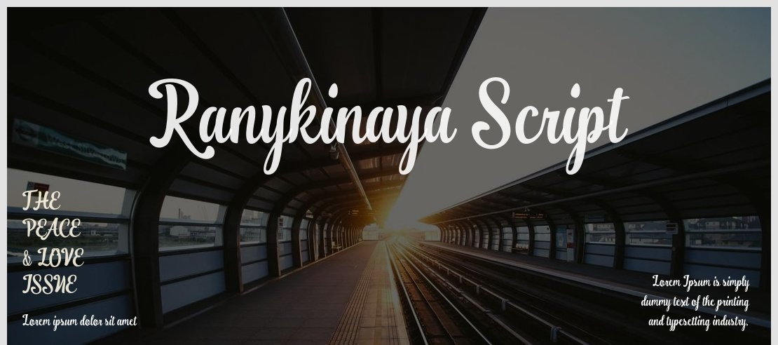 Ranykinaya Script Font