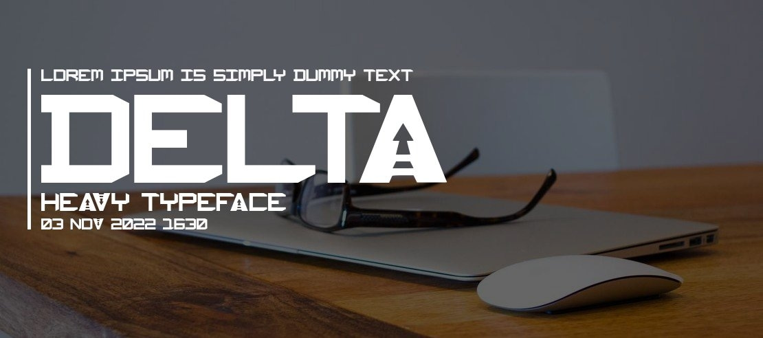 Delta Heavy Font