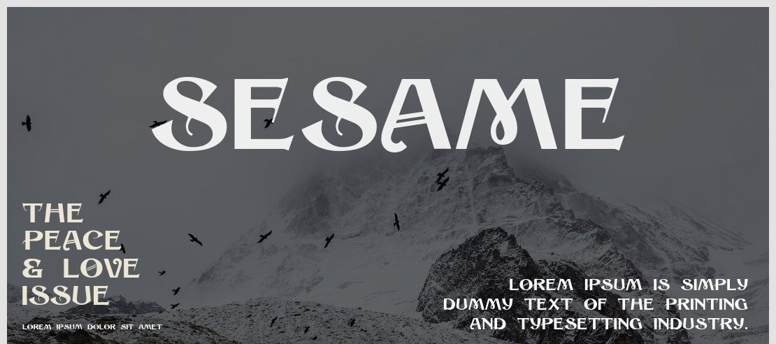 Sesame Font Family