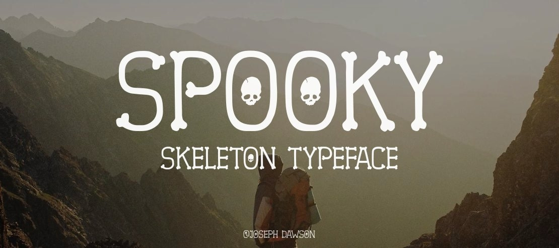 Spooky Skeleton Font Family