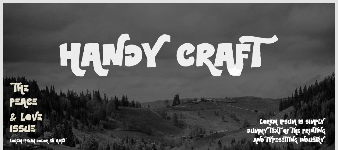 Handy Craft Font