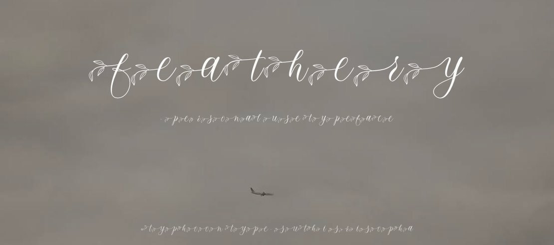 Feathery - Personal Use Font