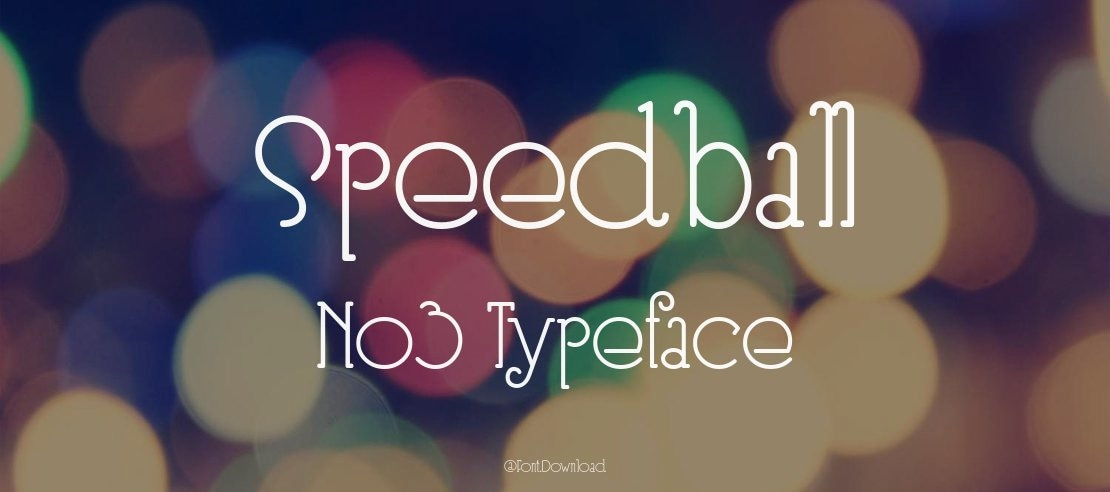 Speedball No3 Font