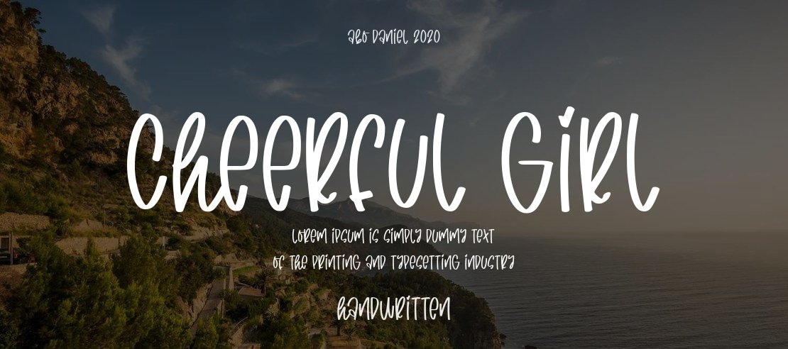 cheerful girl Font