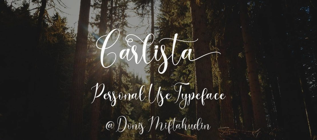 Carlista Personal Use Font