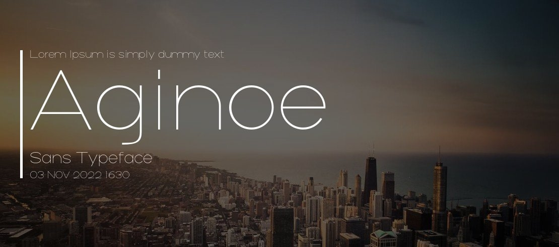 Aginoe Sans Font Family