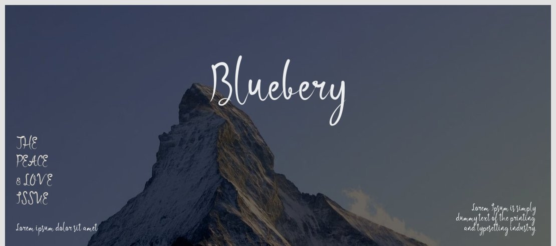Bluebery Font