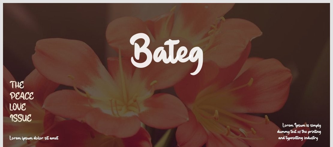 Bateg Font