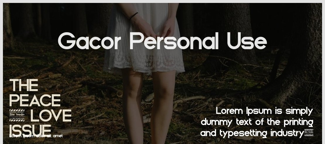 Gacor Personal Use Font