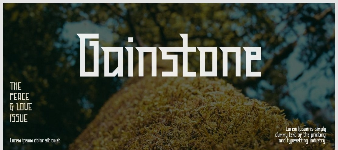 Gainstone Font Family