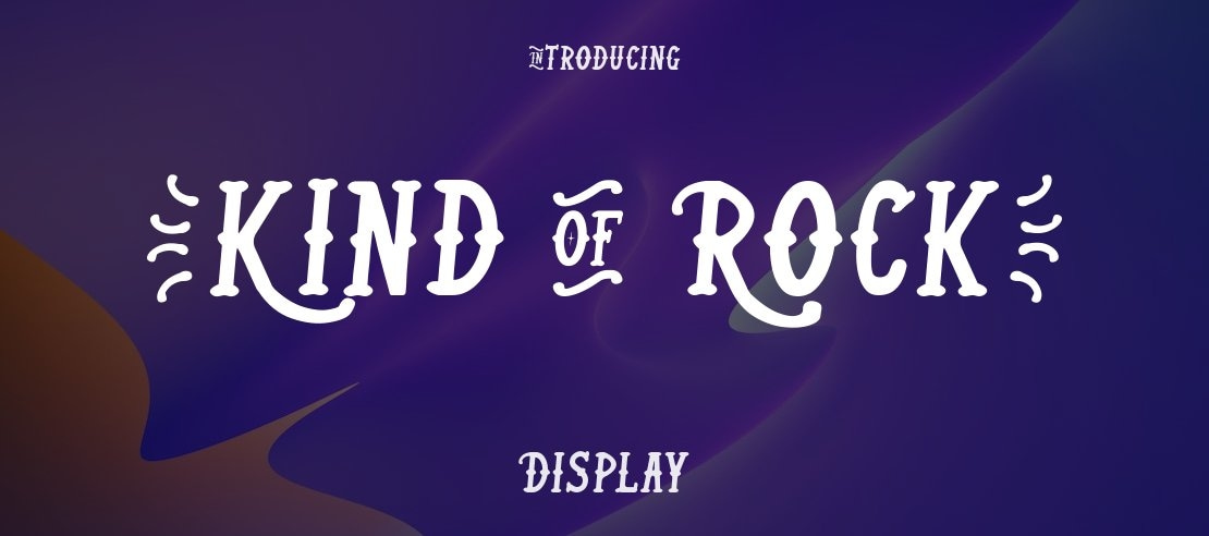 (Kind Of Rock) Font Family