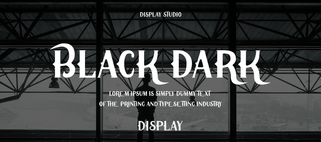 Black Dark Font Family