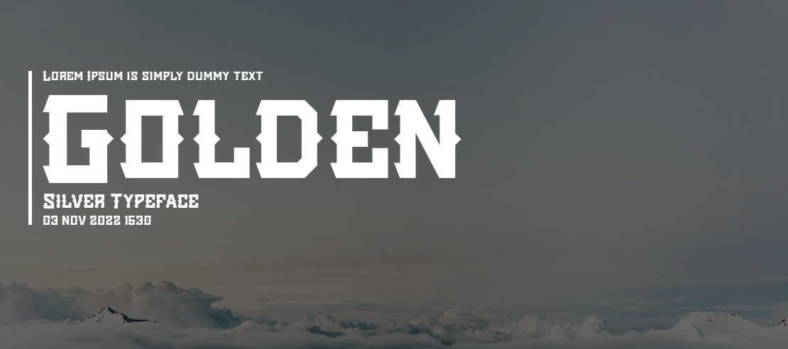 Golden Silver Font Family