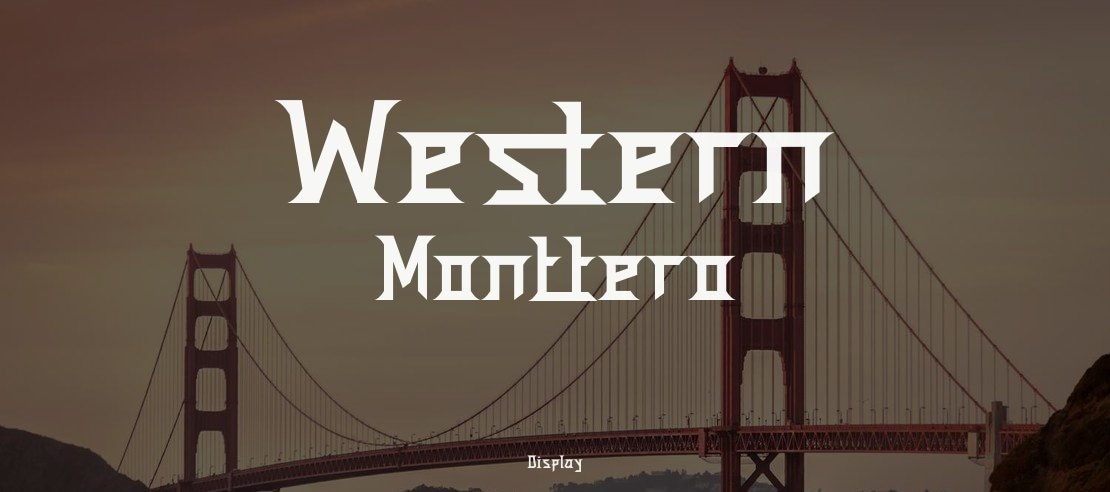 Western Monttero Font Family