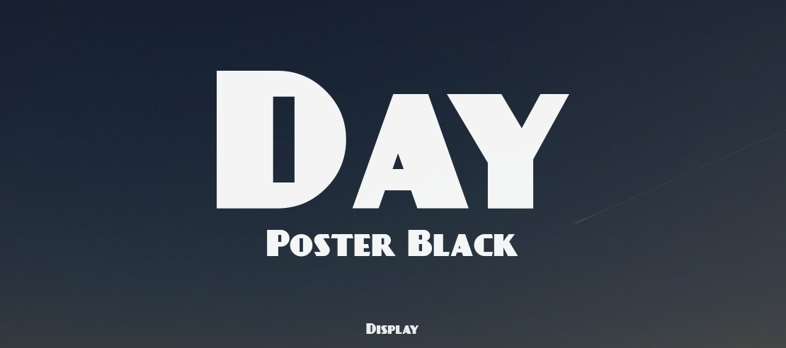 Day Poster Black Font