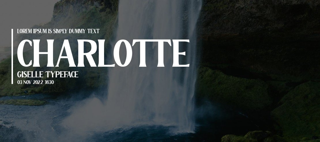 Charlotte Giselle Font Family