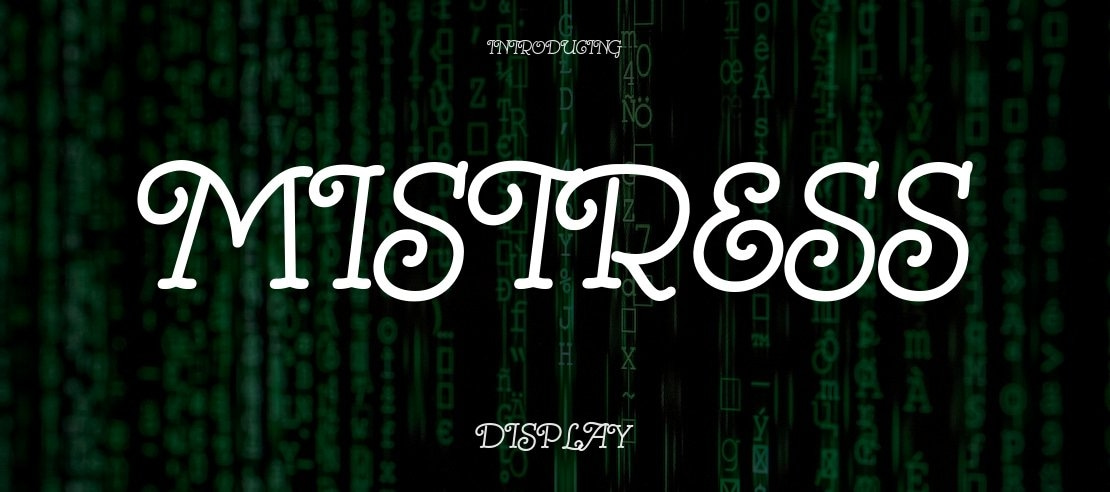 Mistress Font Family