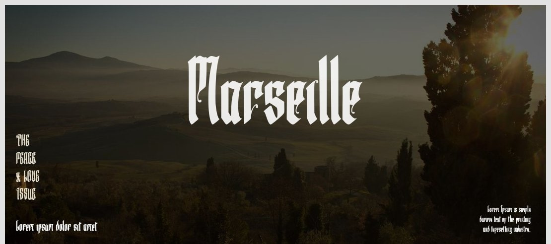 Marseille Font