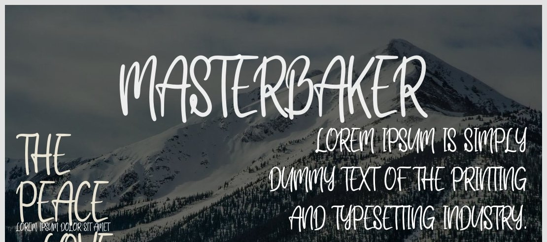 masterbaker Font