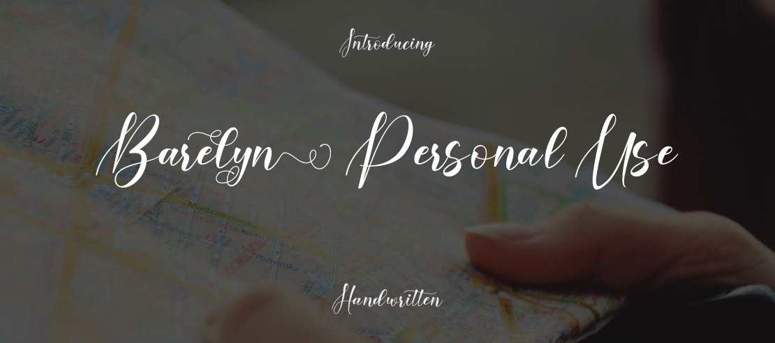 Barelyn Personal Use Font