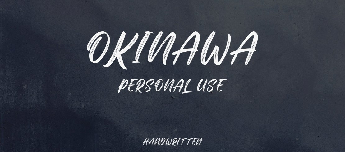 Okinawa Personal Use Font