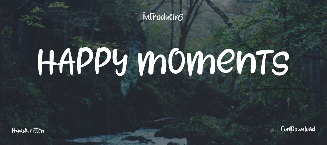 HAPPY MOMENTS Font