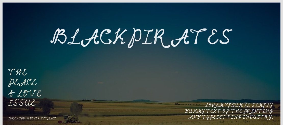 BlackPirates Font