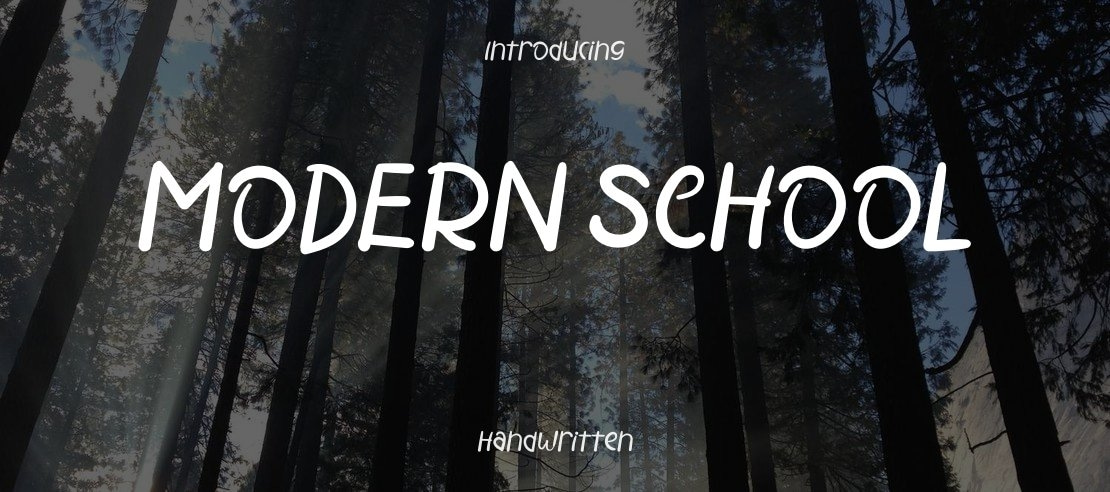 MODERN SCHOOL Font