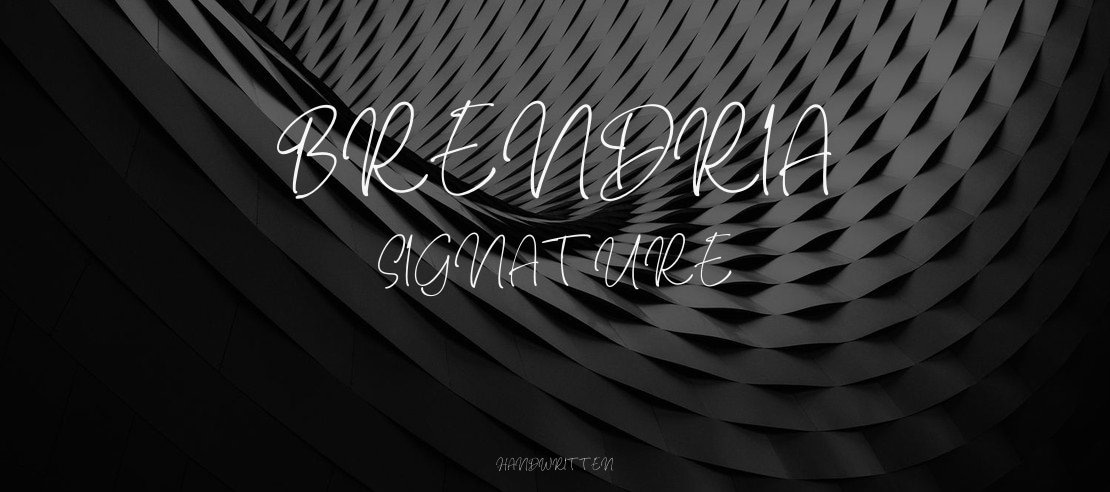 Brendria Signature Font