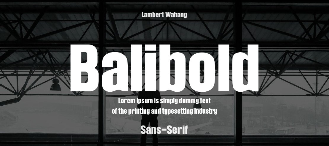 Balibold Font