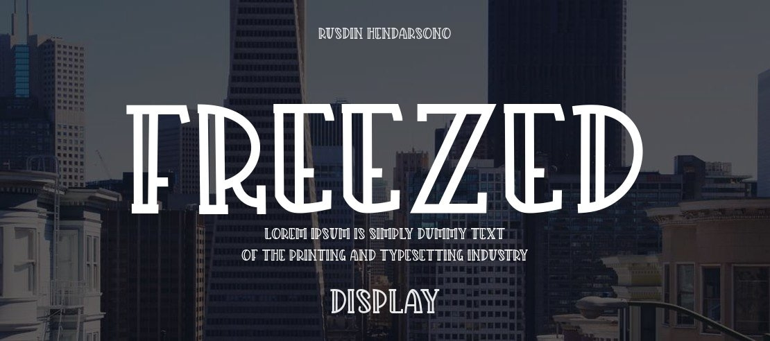 Freezed Font