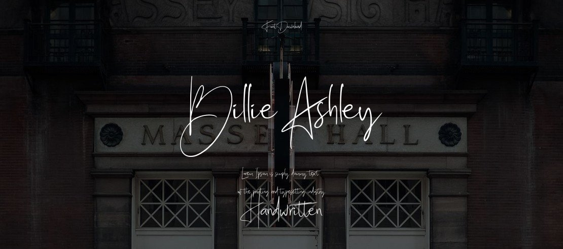 Billie Ashley Font