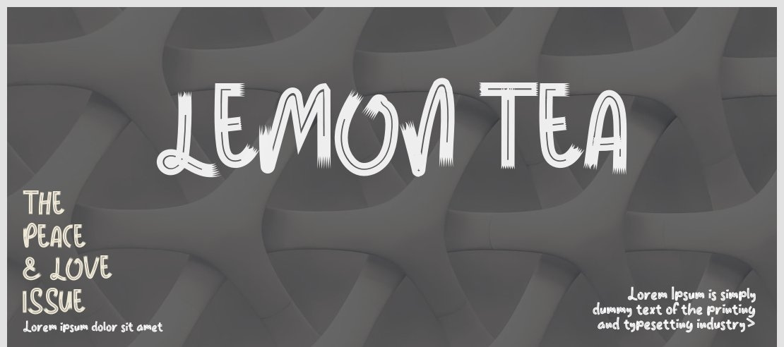 LEMON TEA Font