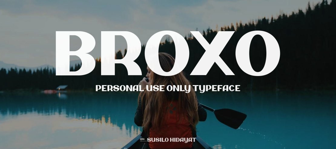 Broxo Personal Use Only Font