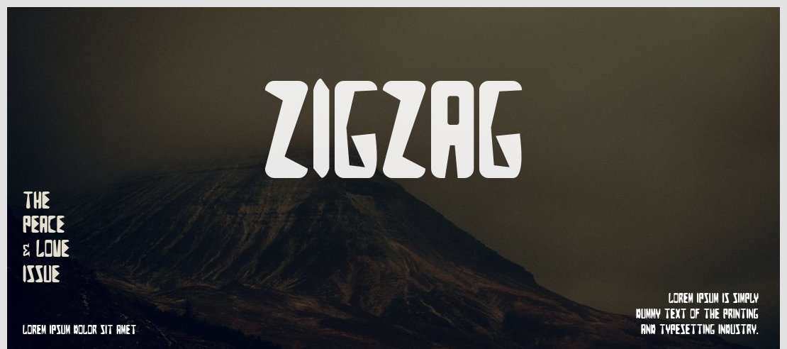 Zigzag Font