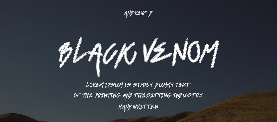 Black Venom Font