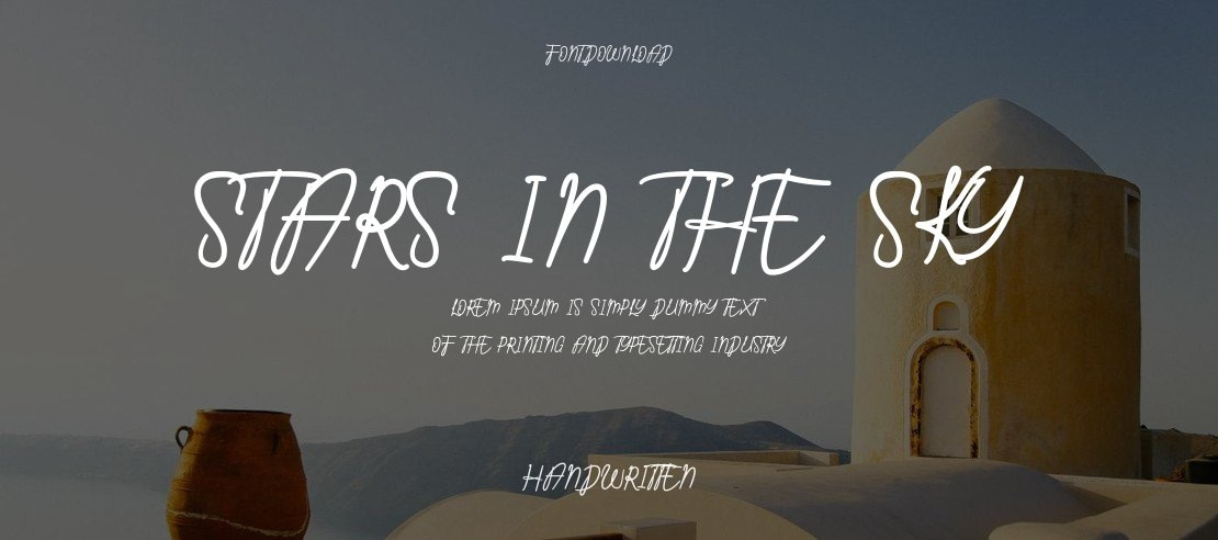 Stars in the sky Font