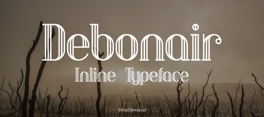 Debonair Inline Font