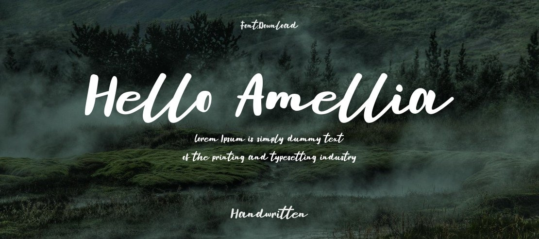 Hello Amellia Font