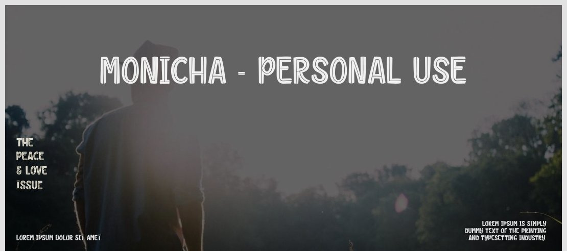 Monicha - Personal Use Font