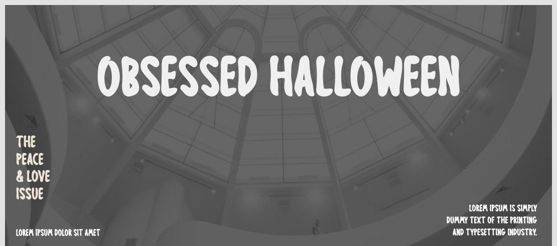 Obsessed Halloween Font