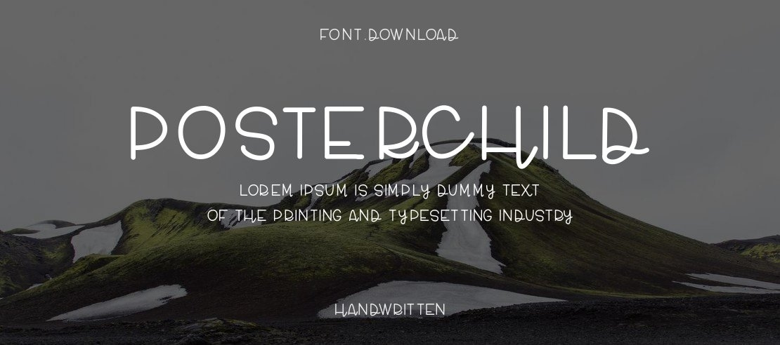 PosterChild Font
