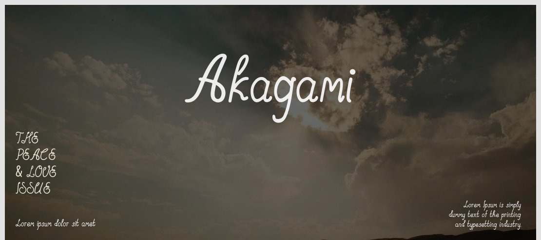 Akagami Font
