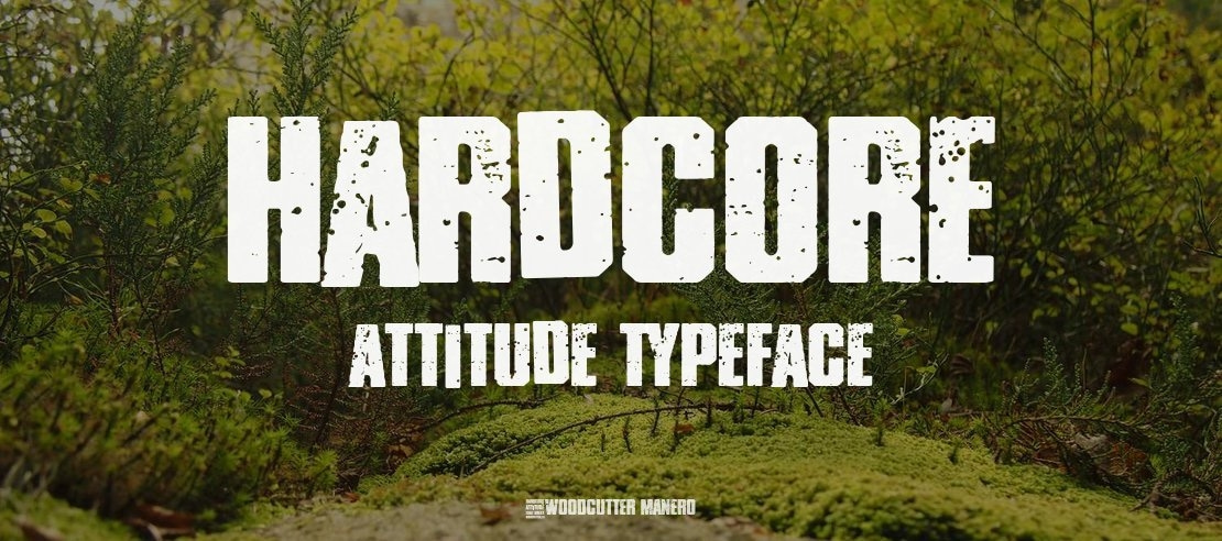 HARDCORE ATTITUDE Font