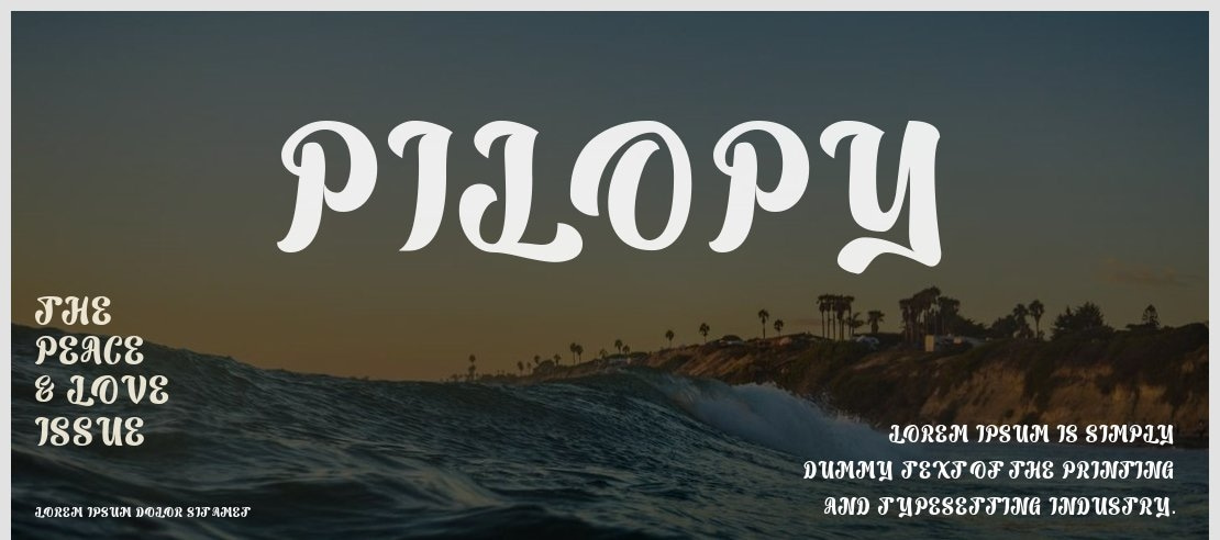 Pilopy Font