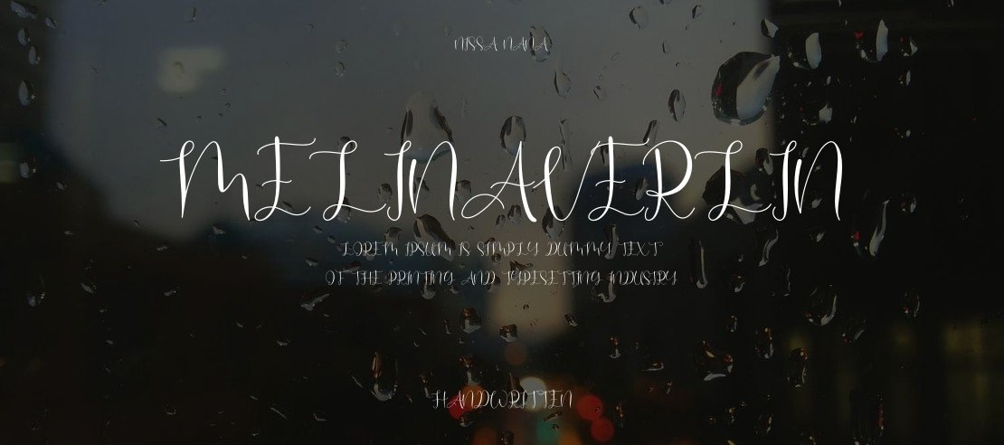 Melinaverlin Font