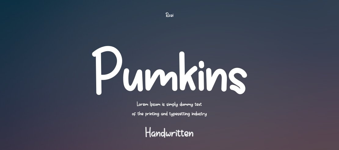 Pumkins Font