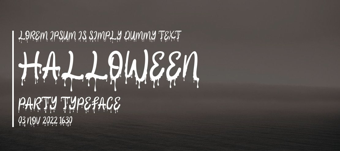 Halloween Party Font