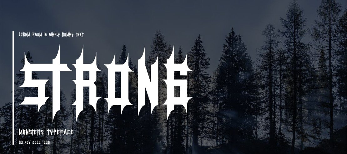 Strong Monsters Font